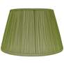 Green Silk Empire Shirred Lamp Shade 10x14x10 (Spider)
