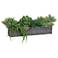 Green Succulent 10" High Faux Plant Mix in Tin Container