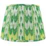 Green Swag Print Pleated Empire Lamp Shade 10x14x10 (Spider)