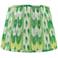 Green Swag Print Pleated Empire Lamp Shade 10x14x10 (Spider)