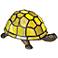 Green Tortoise Tiffany-Style Accent Lamp