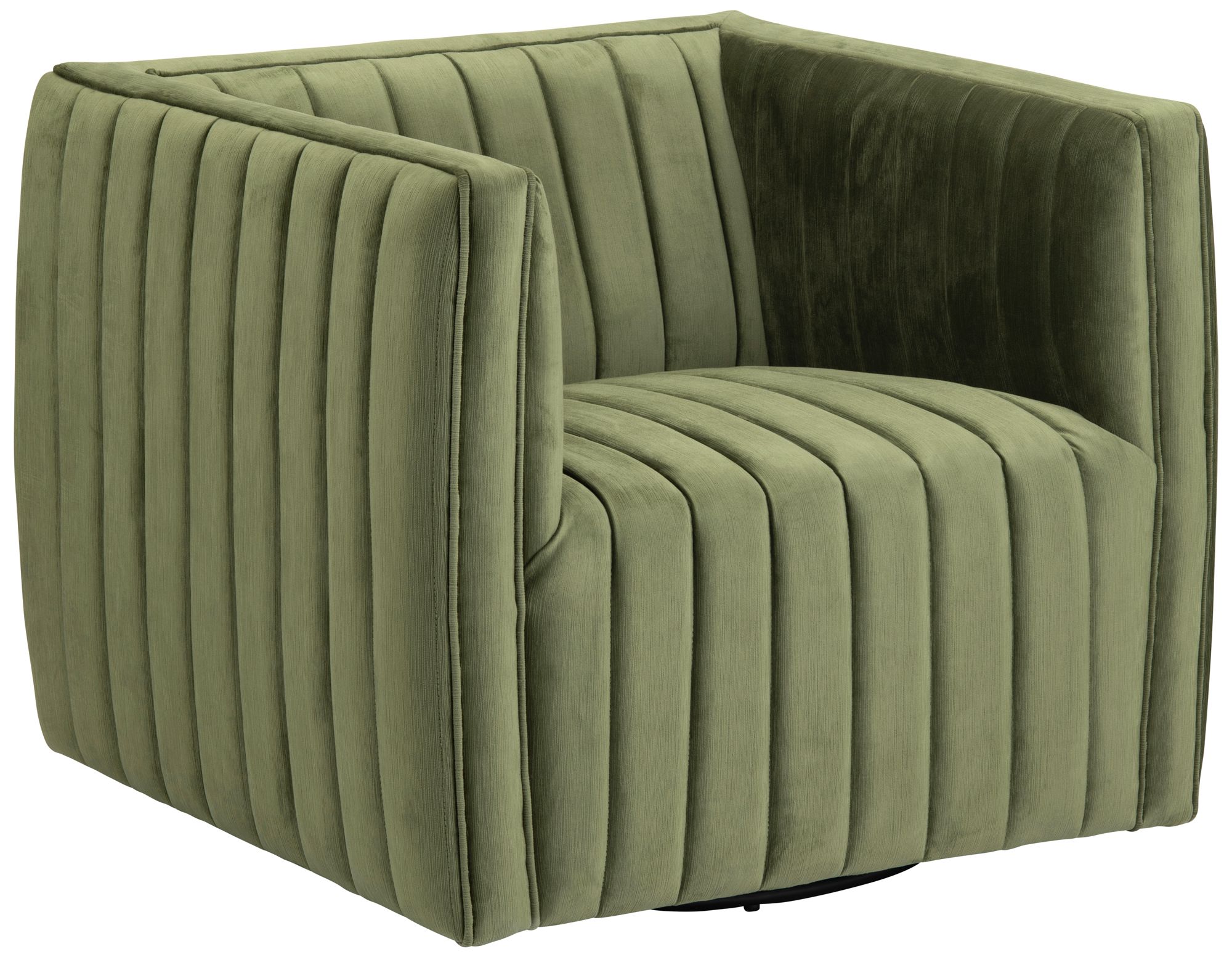 Image 2 Green Upholstered Accent Arm Chair with Black Iron Frame