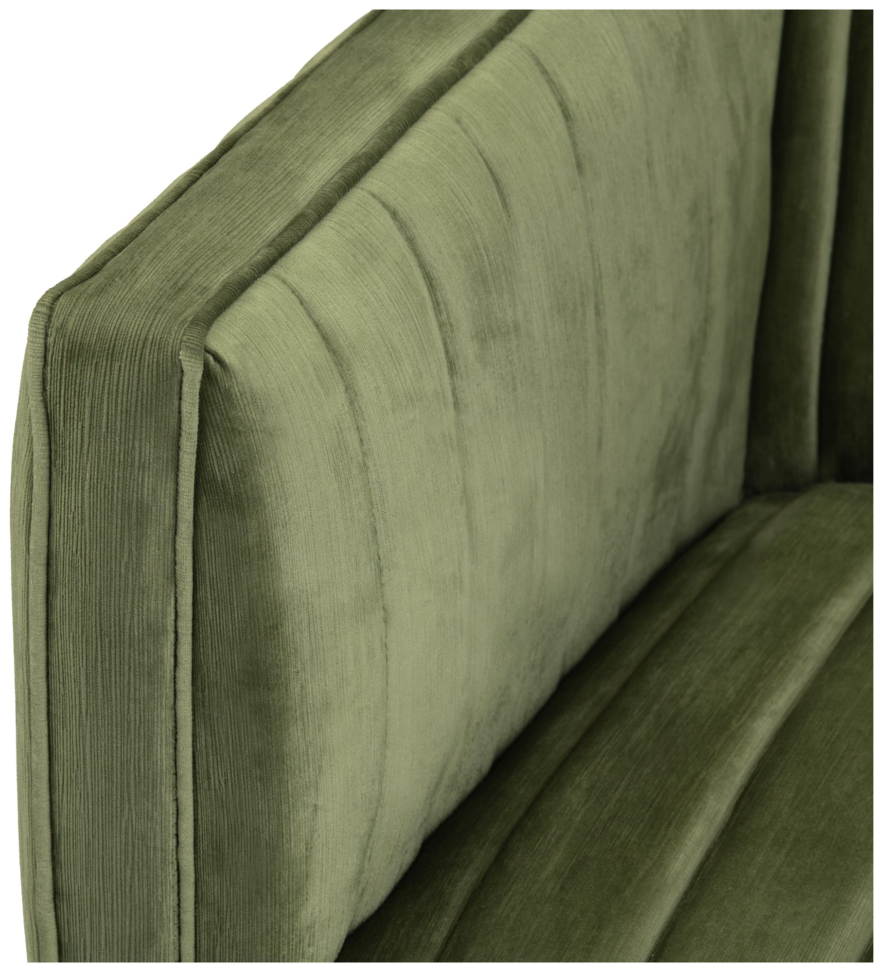 Image 4 Green Upholstered Accent Arm Chair with Black Iron Frame more views