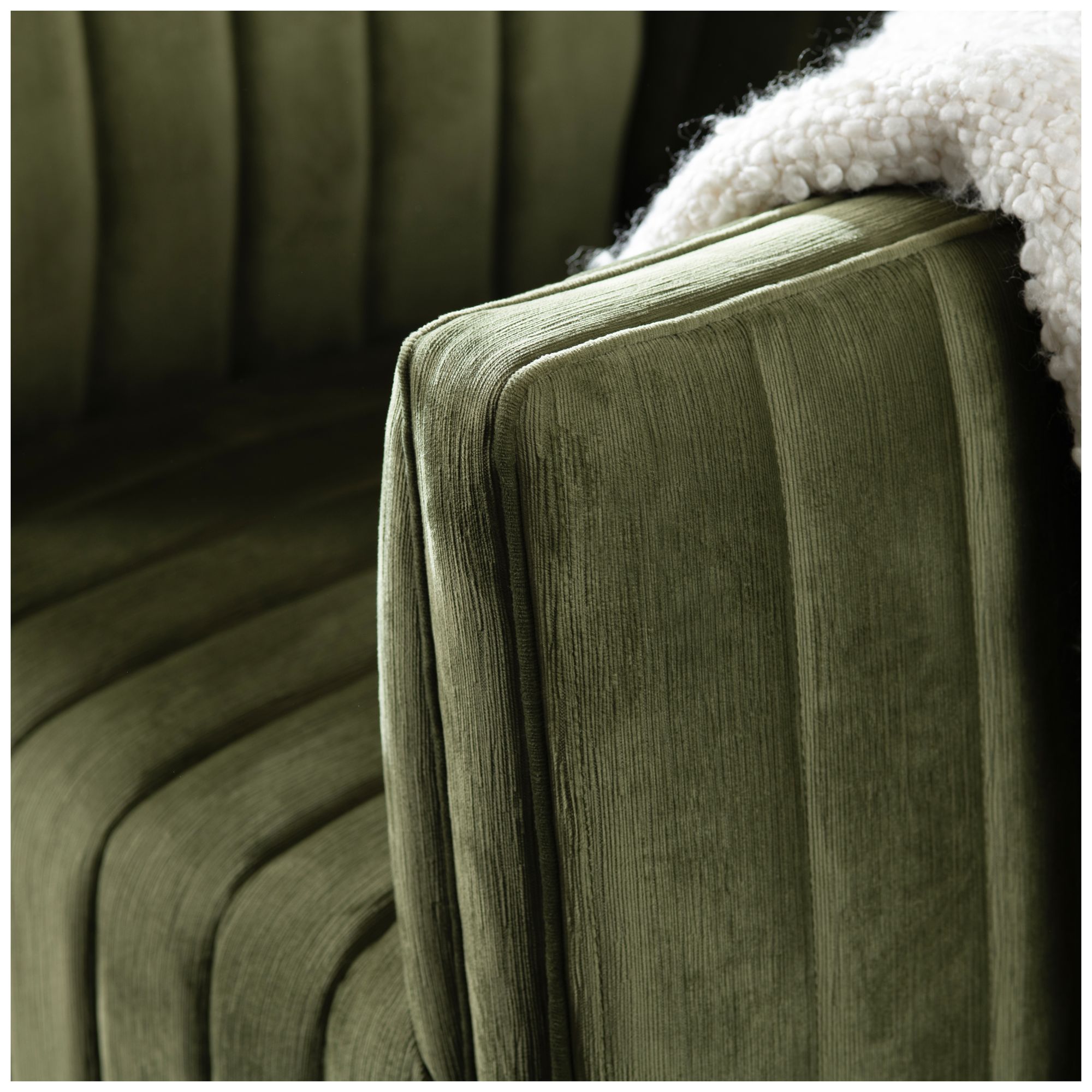 Image 5 Green Upholstered Accent Arm Chair with Black Iron Frame more views