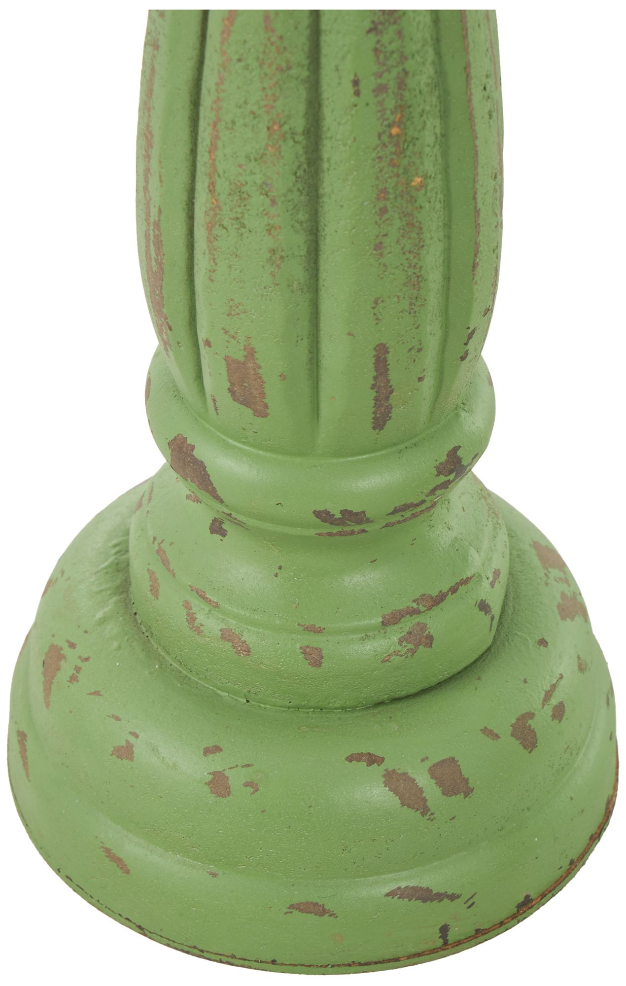 Image 4 Green Wooden Traditional Candle Holder, S/3 15", 13", 11"H more views