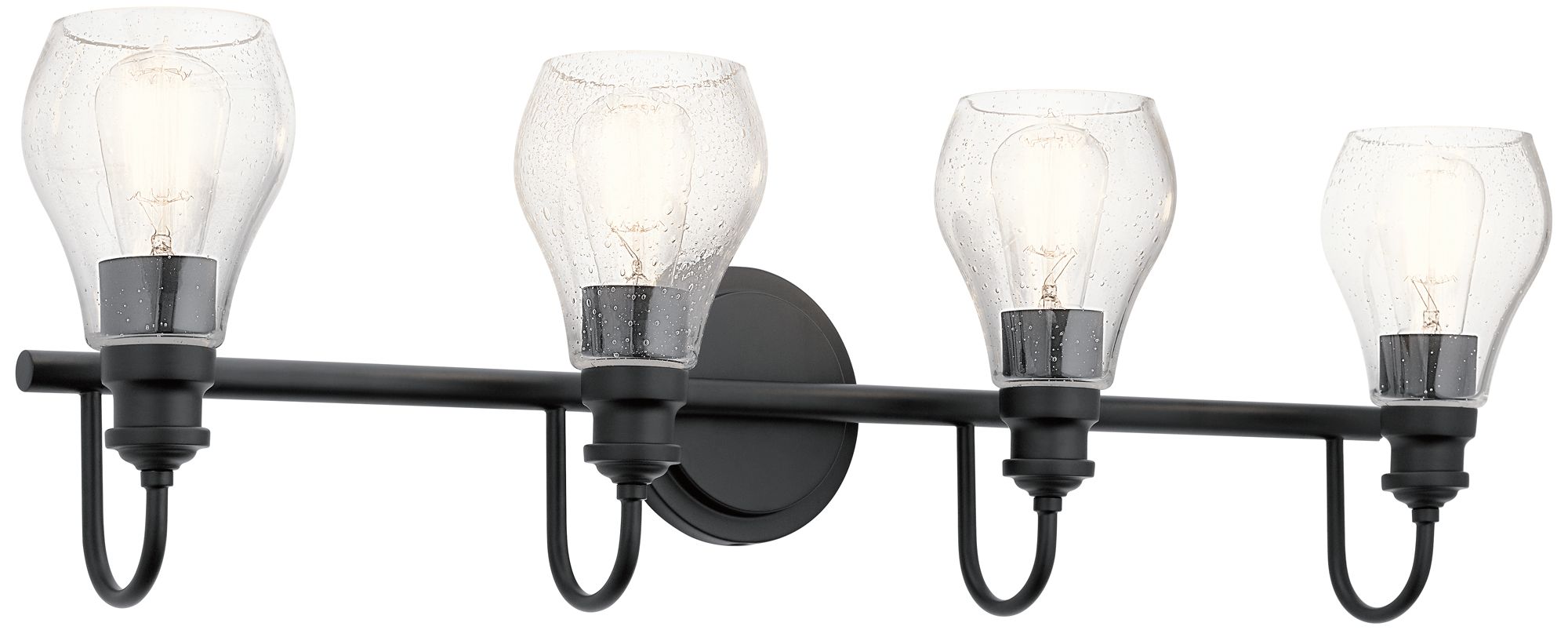 Greenbrier 4 Light Vanity Light Black