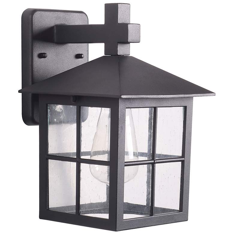 Image 2 Greene 11.85" High Black Exterior Wall Sconce more views