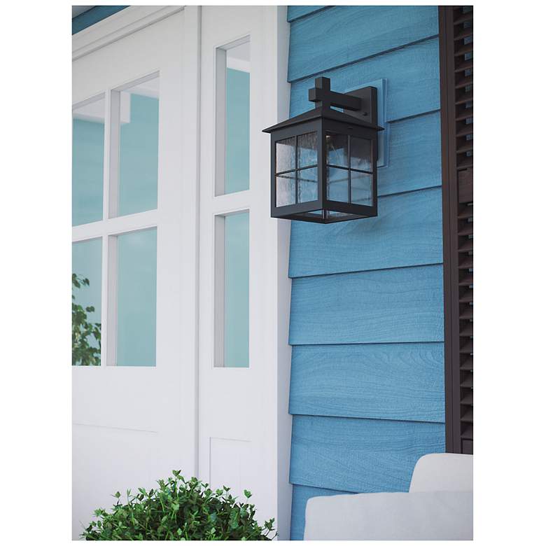 Image 3 Greene 11.85" High Black Exterior Wall Sconce more views