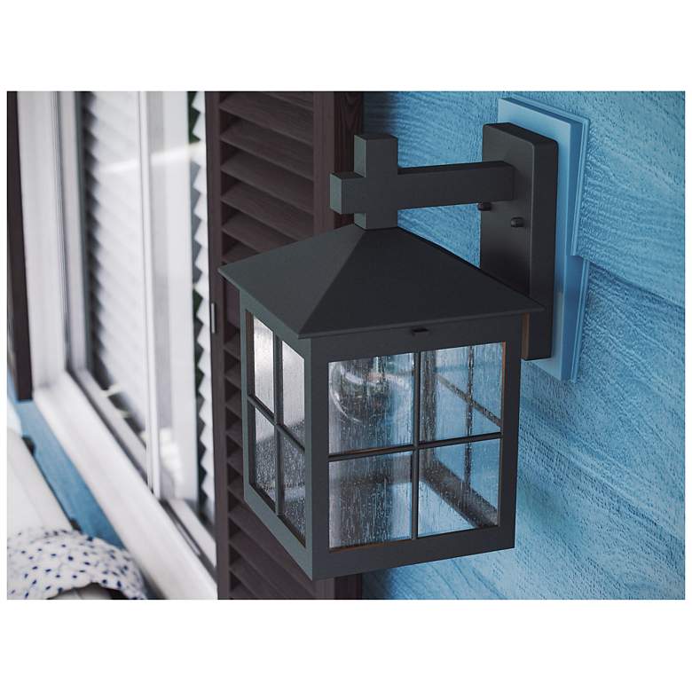 Image 5 Greene 11.85" High Black Exterior Wall Sconce more views