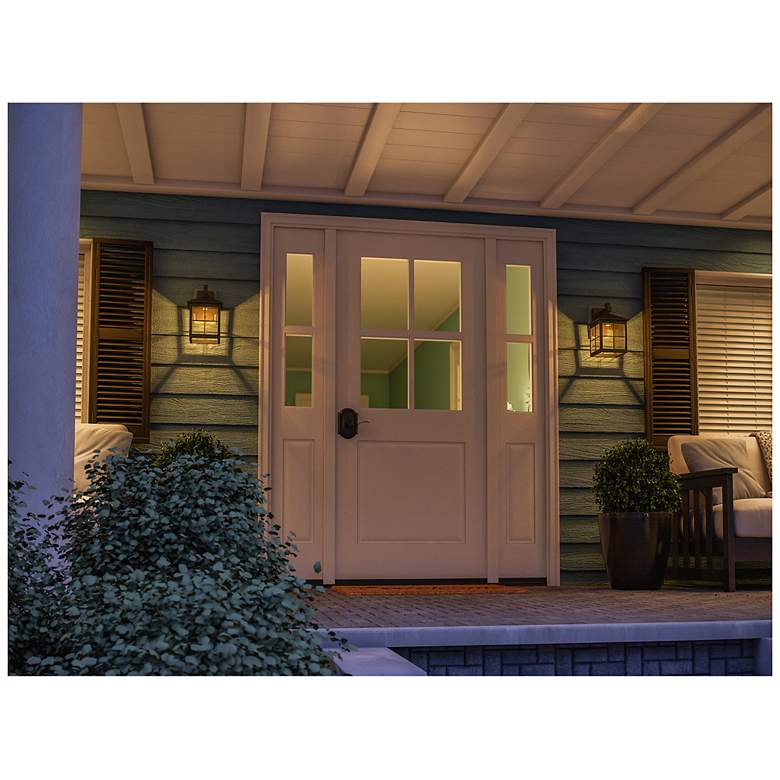Image 6 Greene 11.85" High Black Exterior Wall Sconce more views