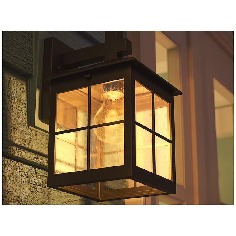 Image 7 Greene 11.85" High Black Exterior Wall Sconce more views