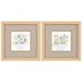 Greenery Bouquet 12"W x 12"H Framed Art Set of 2
