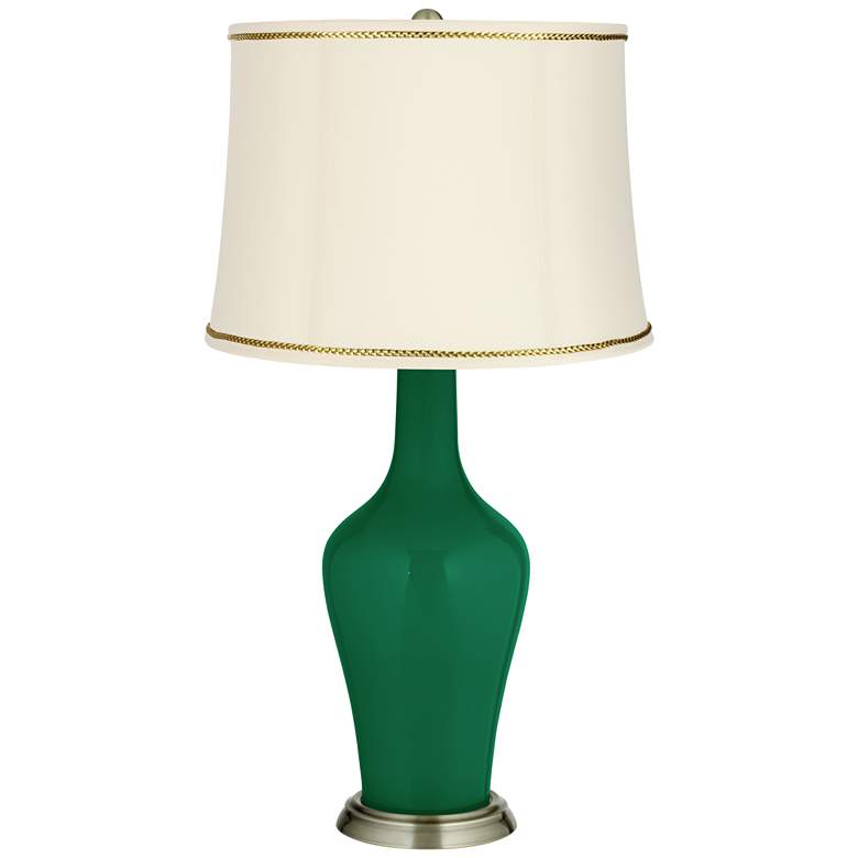 Image 1 Greens Anya Table Lamp with President&#39;s Braid Trim