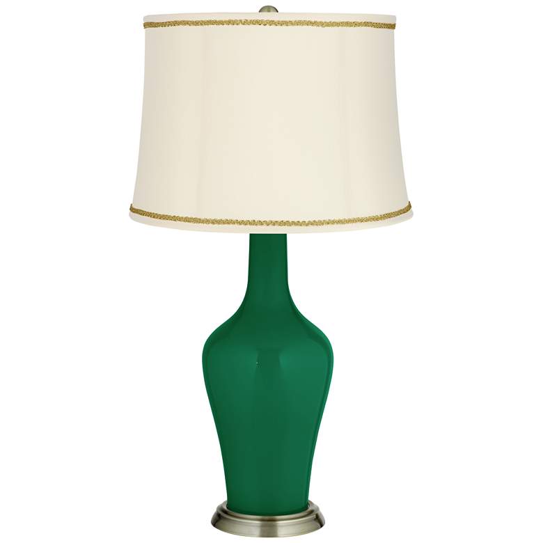 Image 1 Greens Anya Table Lamp with Scroll Braid Trim