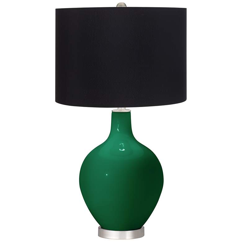 Image 1 Greens Black Shade Ovo Table Lamp
