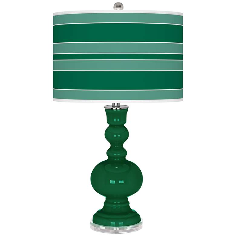 Image 1 Greens Bold Stripe Apothecary Table Lamp