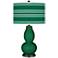 Greens Bold Stripe Double Gourd Table Lamp