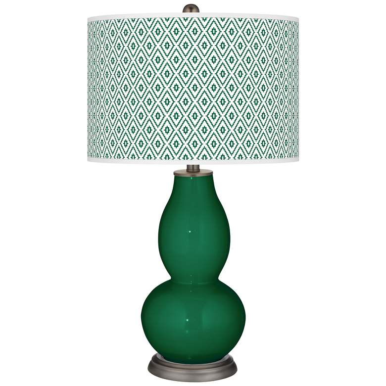 Image 1 Greens Diamonds Double Gourd Table Lamp