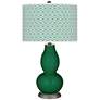 Greens Diamonds Double Gourd Table Lamp