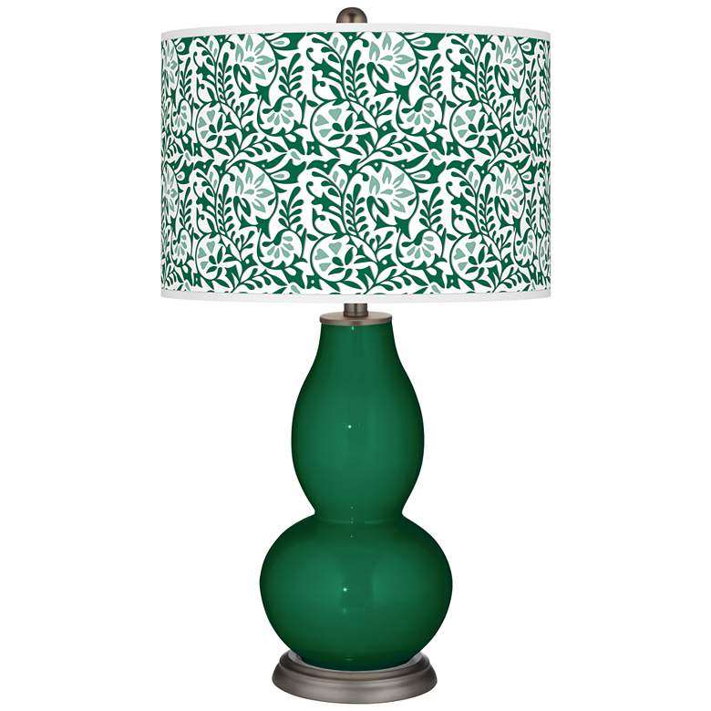 Image 1 Greens Gardenia Double Gourd Table Lamp
