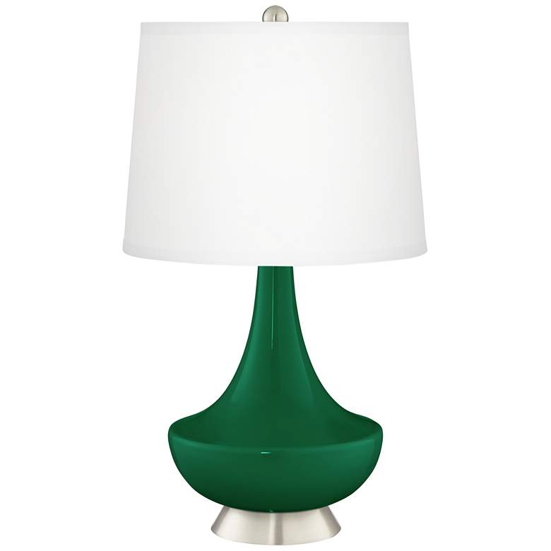 Image 2 Greens Gillan Glass Table Lamp with Dimmer