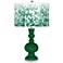 Greens Mosaic Giclee Apothecary Table Lamp