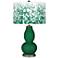 Greens Mosaic Giclee Double Gourd Table Lamp