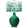 Greens Mosaic Giclee Ovo Table Lamp