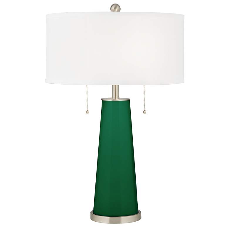 Image 2 Greens Peggy Glass Table Lamp With Dimmer