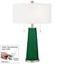 Greens Peggy Glass Table Lamp With Dimmer
