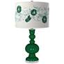 Greens Rose Bouquet Apothecary Table Lamp