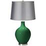 Greens - Satin Light Gray Shade Ovo Table Lamp