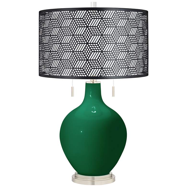 Image 1 Greens Toby Table Lamp With Black Metal Shade