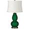 Greens White Snake Shade Double Gourd Table Lamp