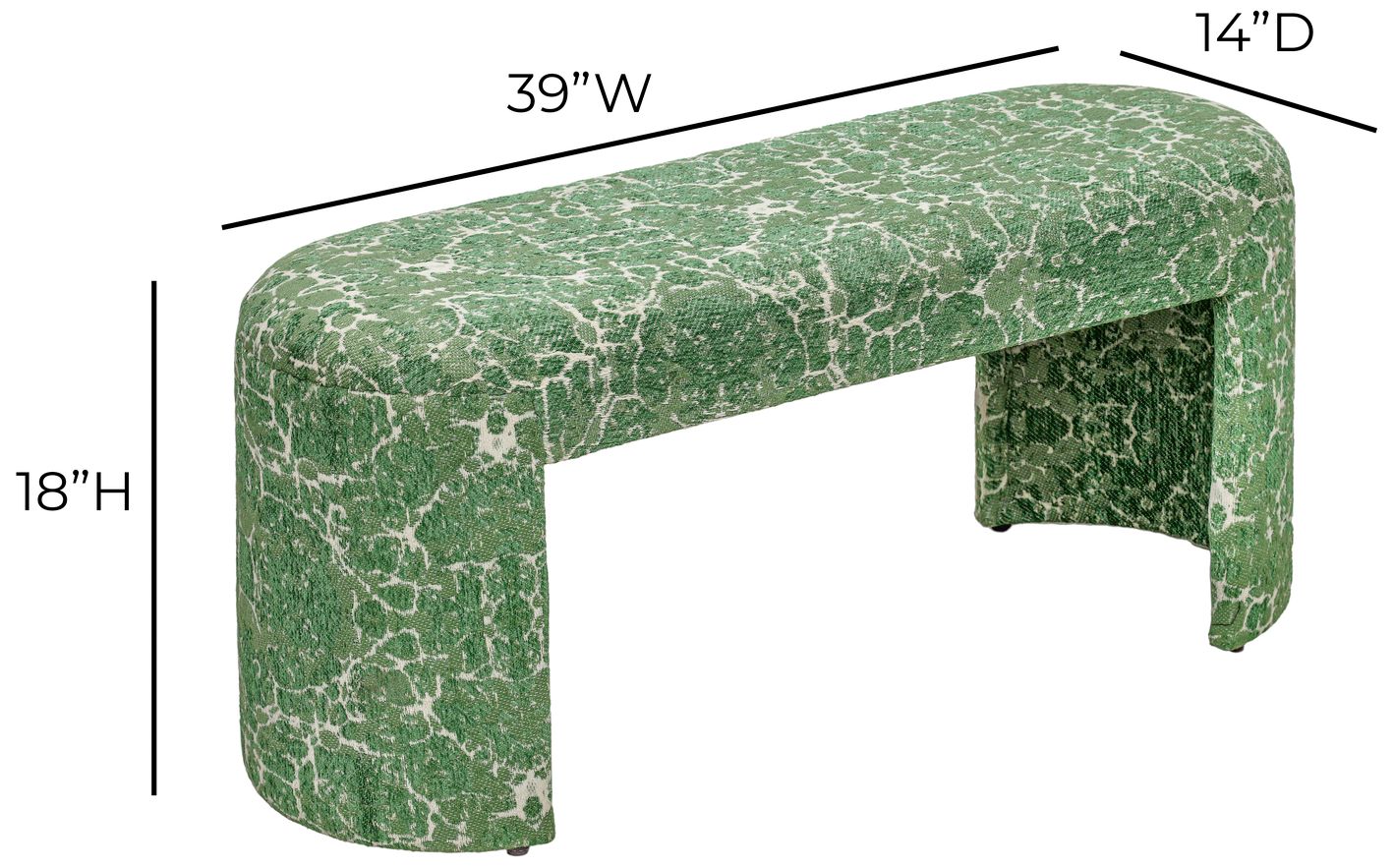 Image 4 Greenspace Round Upholstered Bench more views