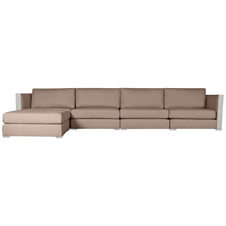 Image 1 Greenwhich Brown Left Chaise Modular Sectional