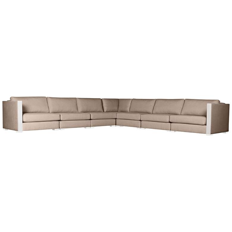 Image 1 Greenwhich Brown Right and Left-Arm L-Shape King Sectional