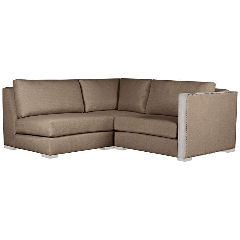 Image 1 Greenwhich Brown Right-Arm L-Shape Mini Modular Sectional