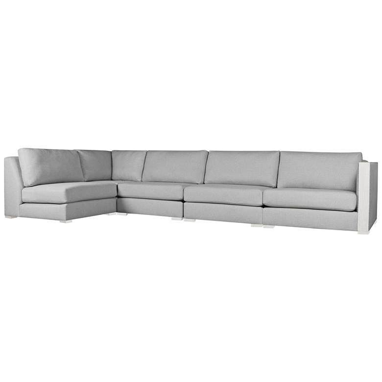 Image 1 Greenwhich Gray Left L-Shape Modular Sectional