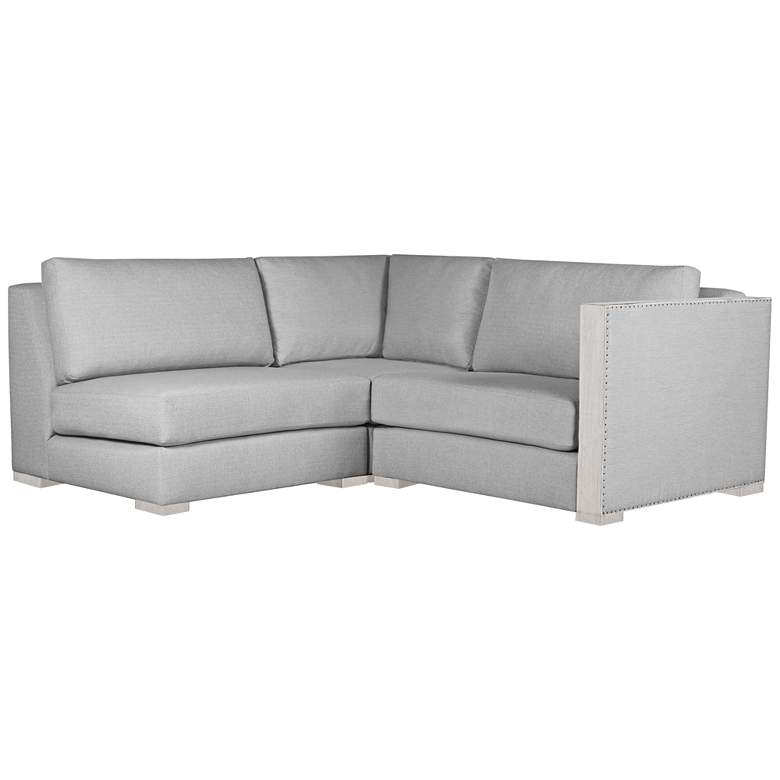 Image 1 Greenwhich Gray Right-Arm L-Shape Mini Modular Sectional