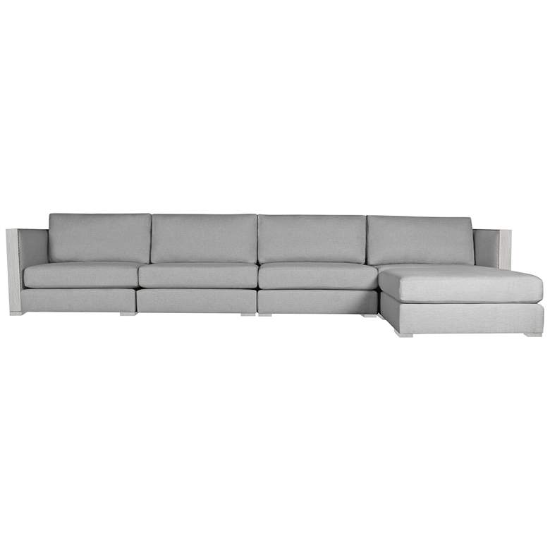 Image 1 Greenwhich Gray Right Chaise Modular Sectional