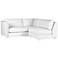 Greenwhich White Left-Arm L-Shape Mini Modular Sectional