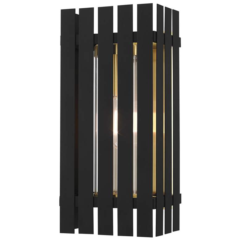 Image 1 Greenwich 1 Light Black Outdoor Wall Lantern