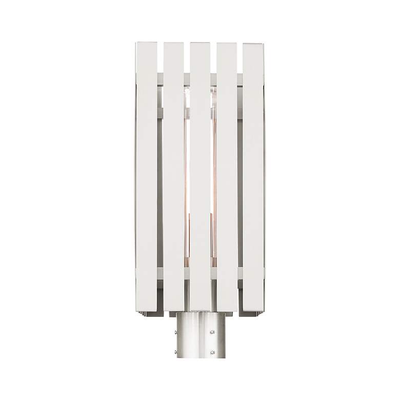 Image 5 Greenwich 1 Light Brushed Nickel Outdoor Post Top Lantern more views