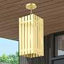 1_Greenwich 1 Light Satin Brass Outdoor Pendant Lantern