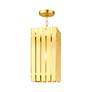 5_Greenwich 1 Light Satin Brass Outdoor Pendant Lantern more views