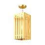 7_Greenwich 1 Light Satin Brass Outdoor Pendant Lantern more views