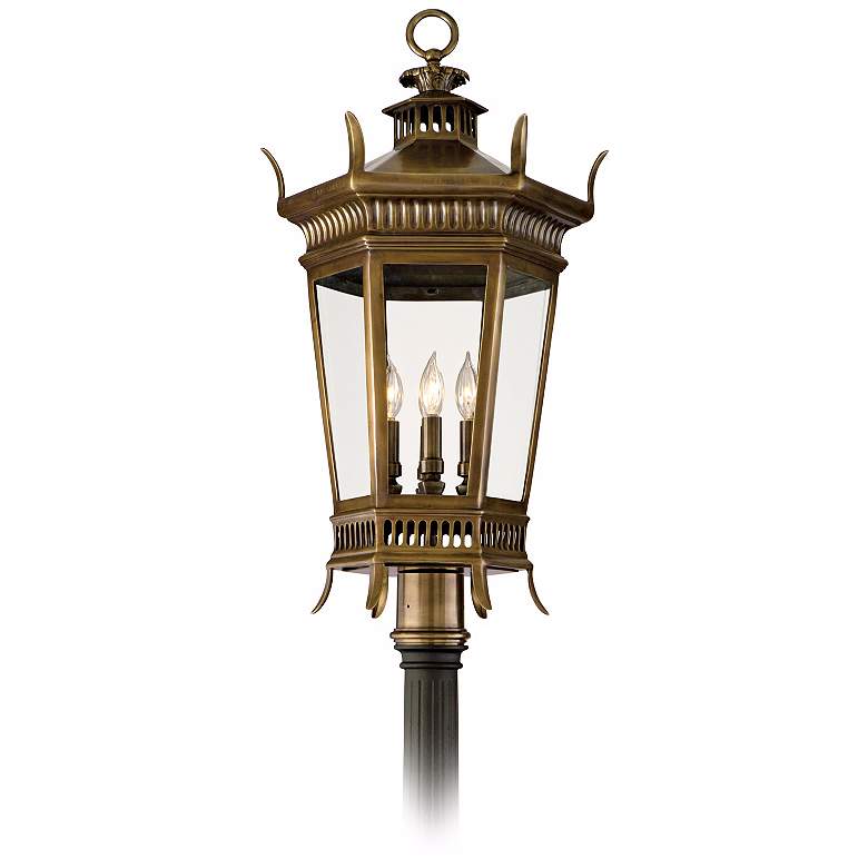 Image 1 Greenwich 33" High Outdoor Post Mount Lantern