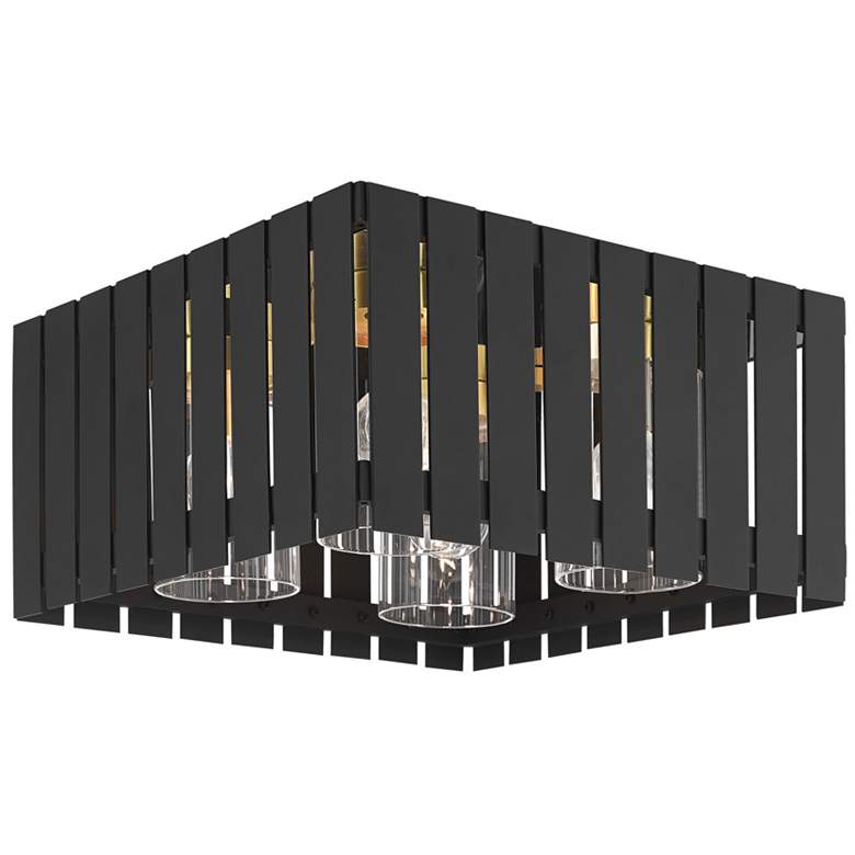 Image 1 Greenwich 4 Light Black Outdoor Ceiling Mount