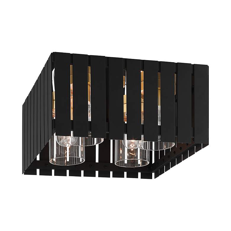 Image 6 Greenwich 4 Light Black Outdoor Ceiling Mount more views